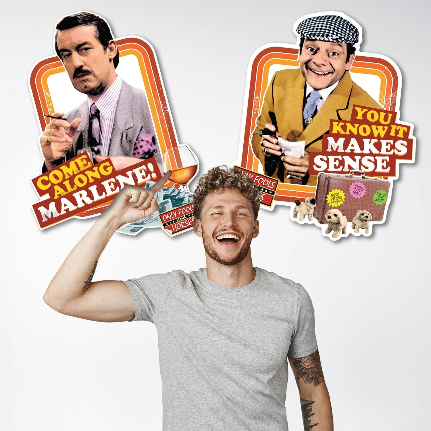 Only Fools and Horses Del and Boycie Cardboard Wall Decoration Pack of 2, изображение 2