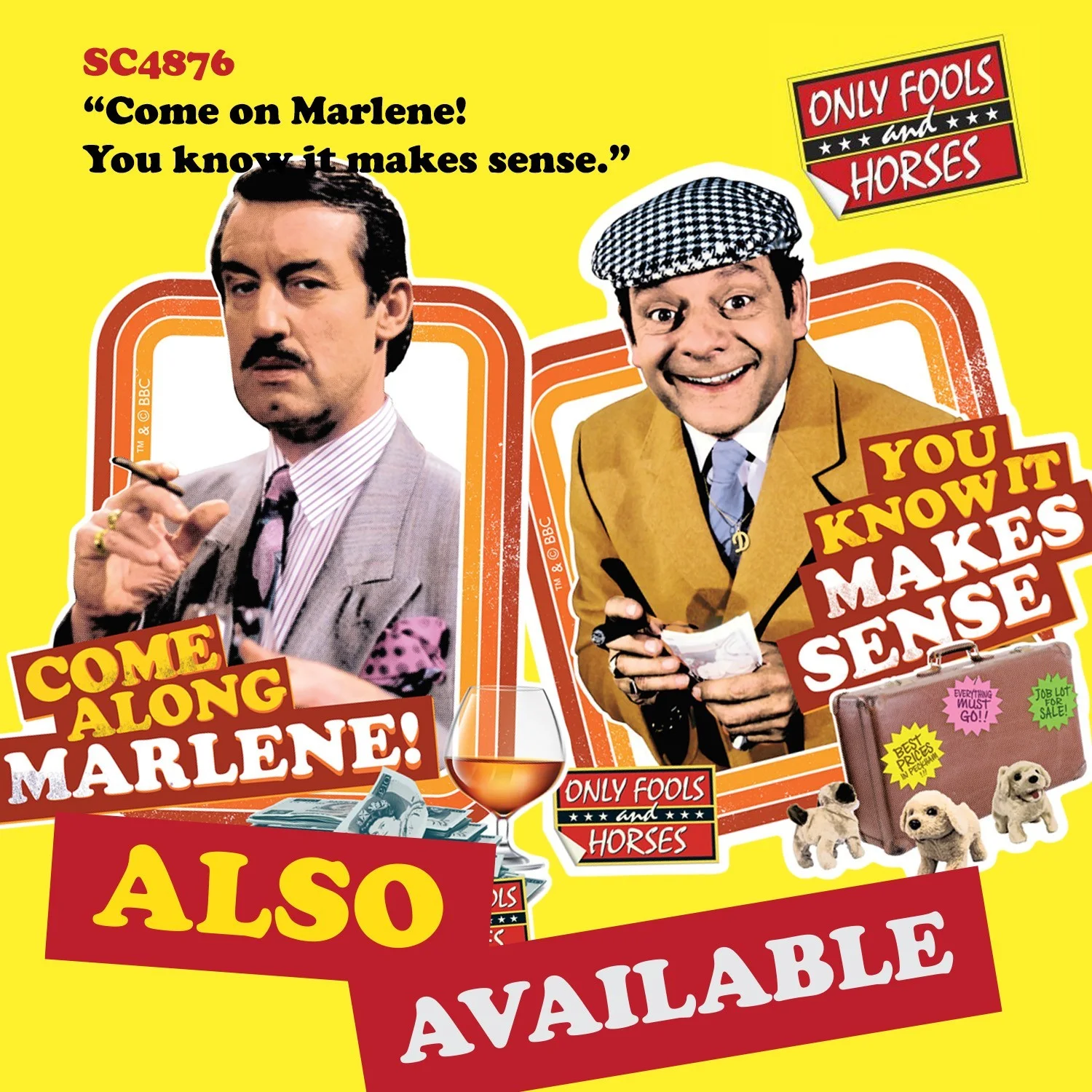 Only Fools and Horses Del and Boycie Cardboard Wall Decoration Pack of 2, изображение 4