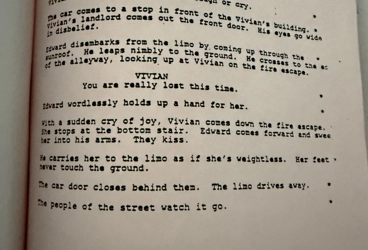 PRETTY WOMAN 1989 Original Screenplay - Rare "3,000" Title Change Transition, image 3