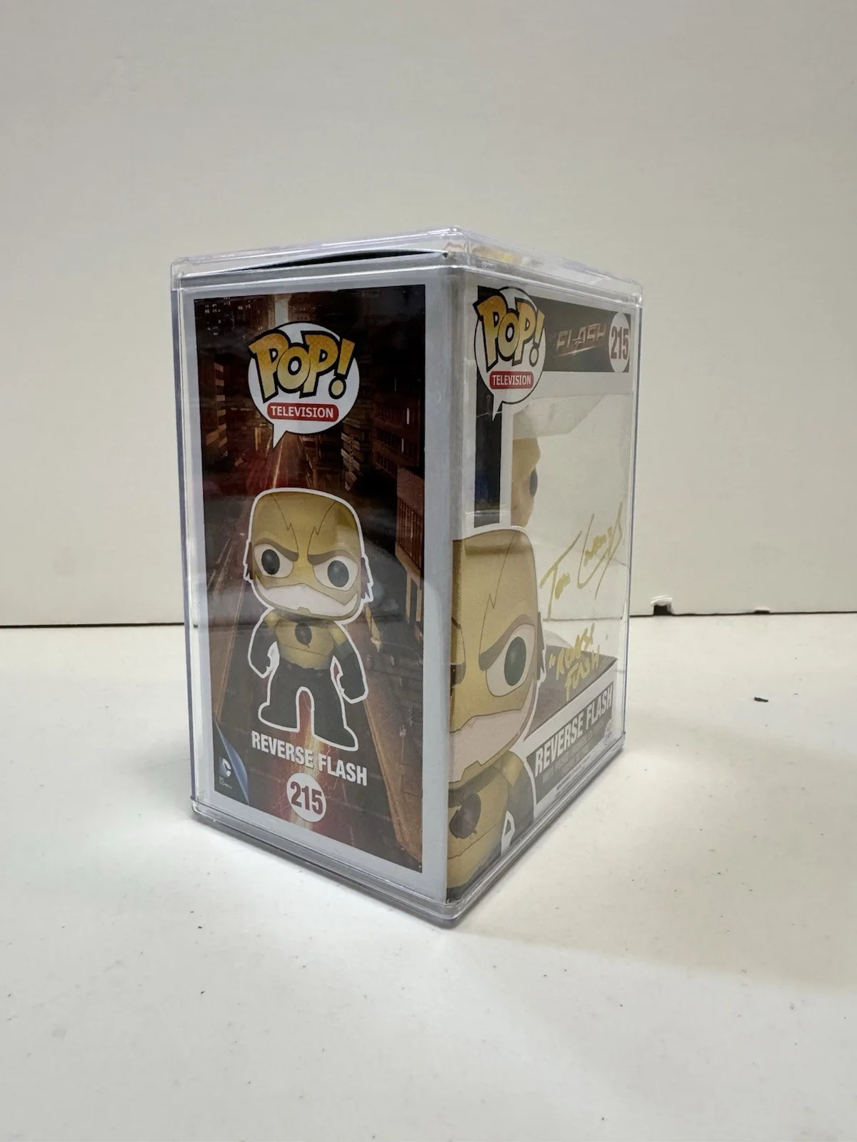 TOM CAVANAUGH — FUNKO POP TOM CAVANAUGH HAND SIGNED AUTOGRAPH REVERSE FLASH 215 CW +JSA COA, image 2