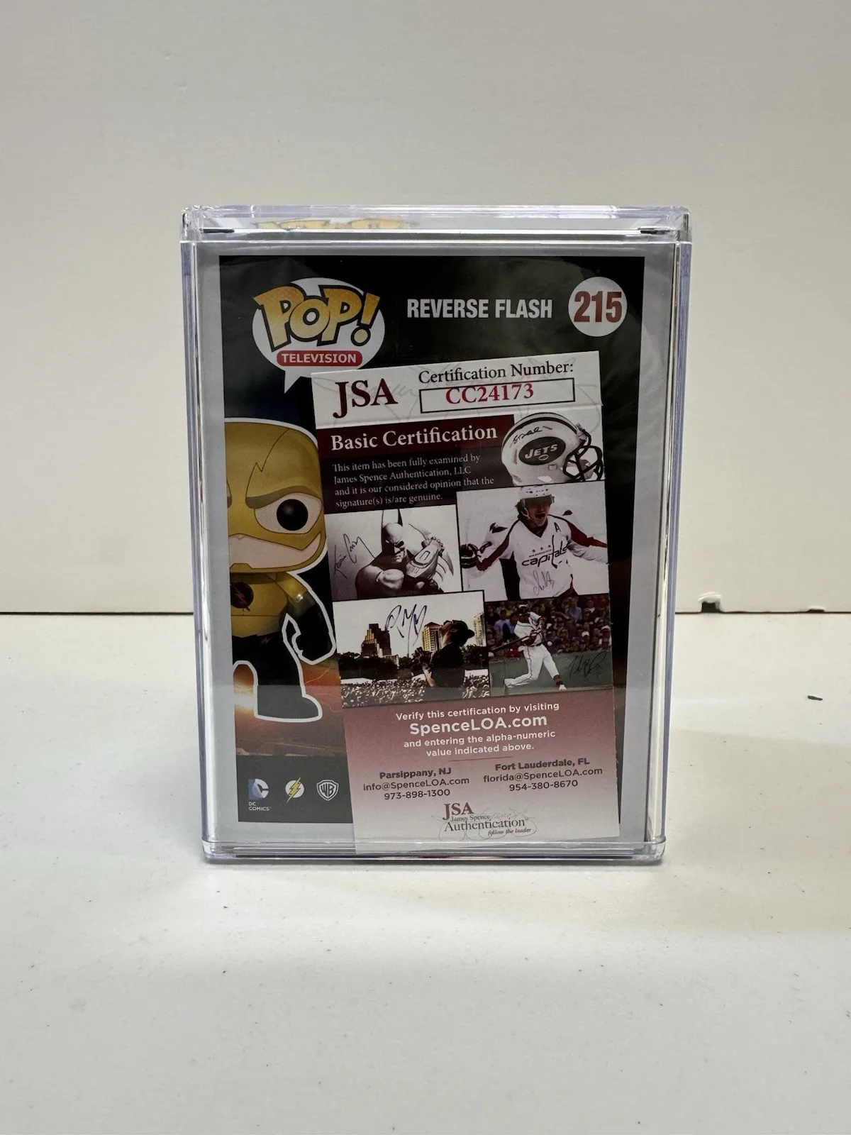 TOM CAVANAUGH — FUNKO POP TOM CAVANAUGH HAND SIGNED AUTOGRAPH REVERSE FLASH 215 CW +JSA COA, image 3