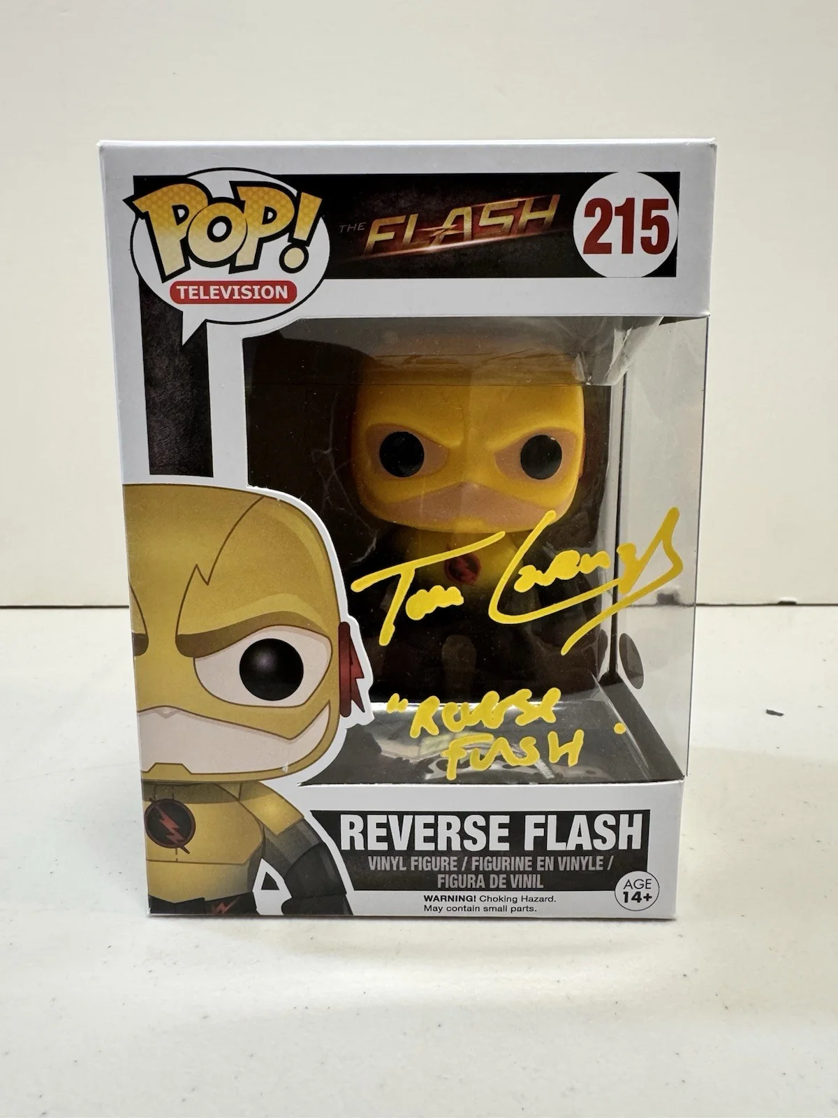 TOM CAVANAUGH — FUNKO POP TOM CAVANAUGH HAND SIGNED AUTOGRAPH REVERSE FLASH 215 CW +JSA COA, image 5