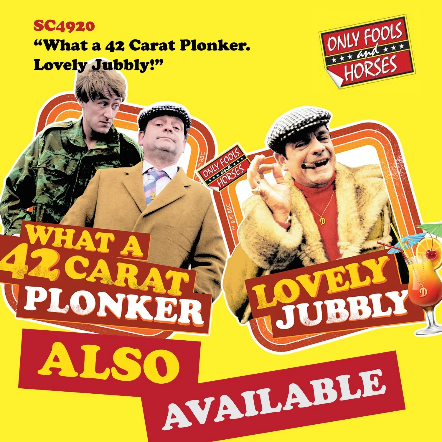 Only Fools and Horses Del and Rodney Cardboard Wall Decor Pack of 2, изображение 4