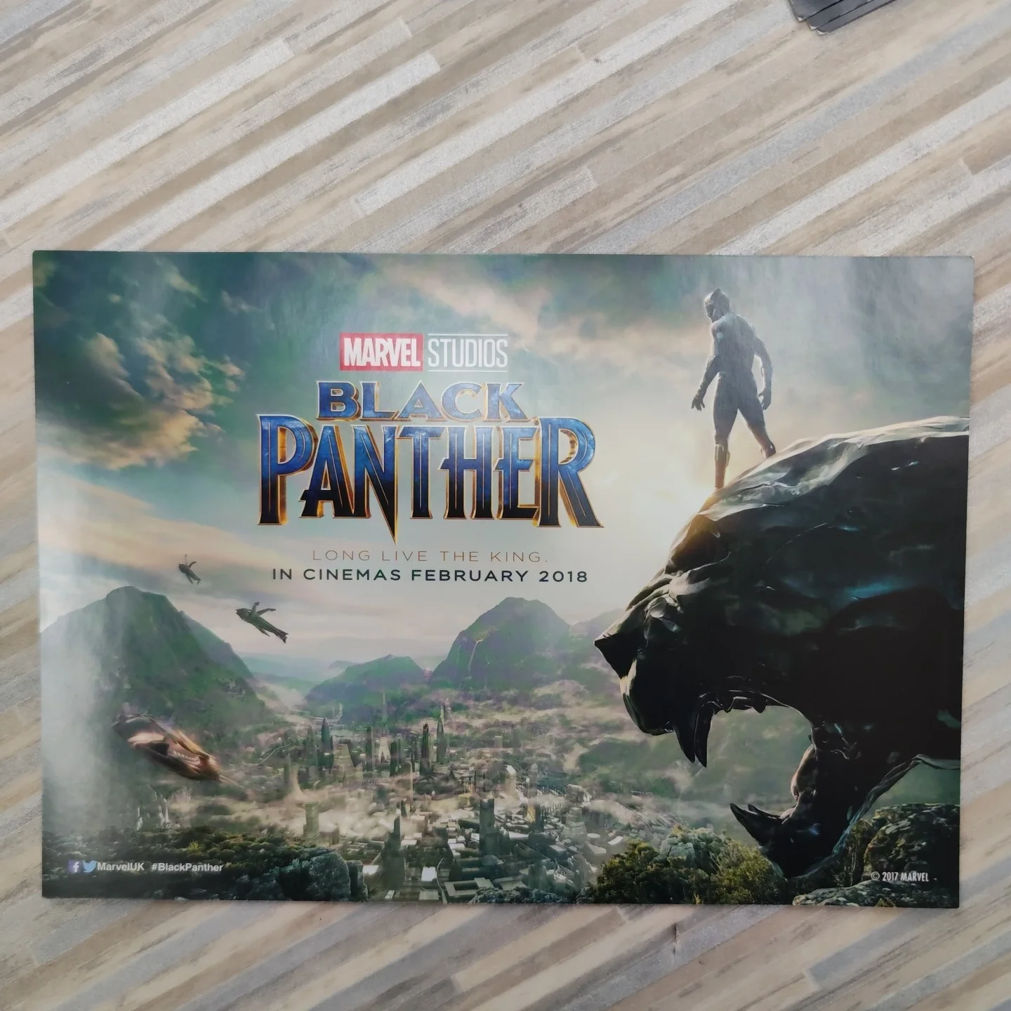 Bundle of 7 Black Panther movie poster - 12" x 16" Chadwick Boseman double sided, изображение 2