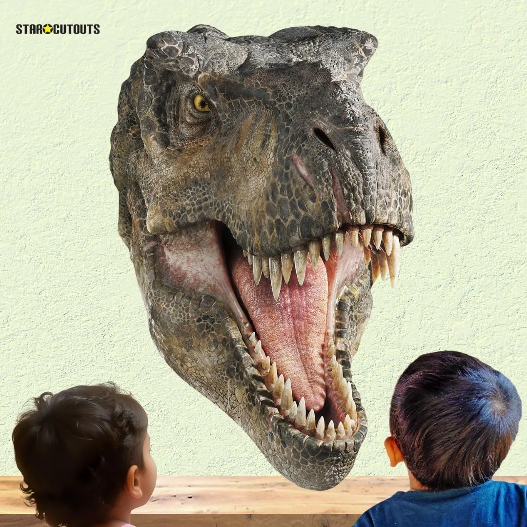 T-Rex Wall Art Cardboard Decoration Dinosaur Jurassic World Rebirth, изображение 3