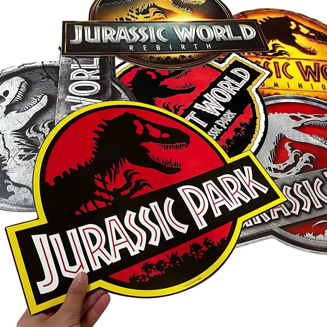 Jurassic World Logo Badges Decoration Pack of 6 Each 30cm x 40cm, изображение 2
