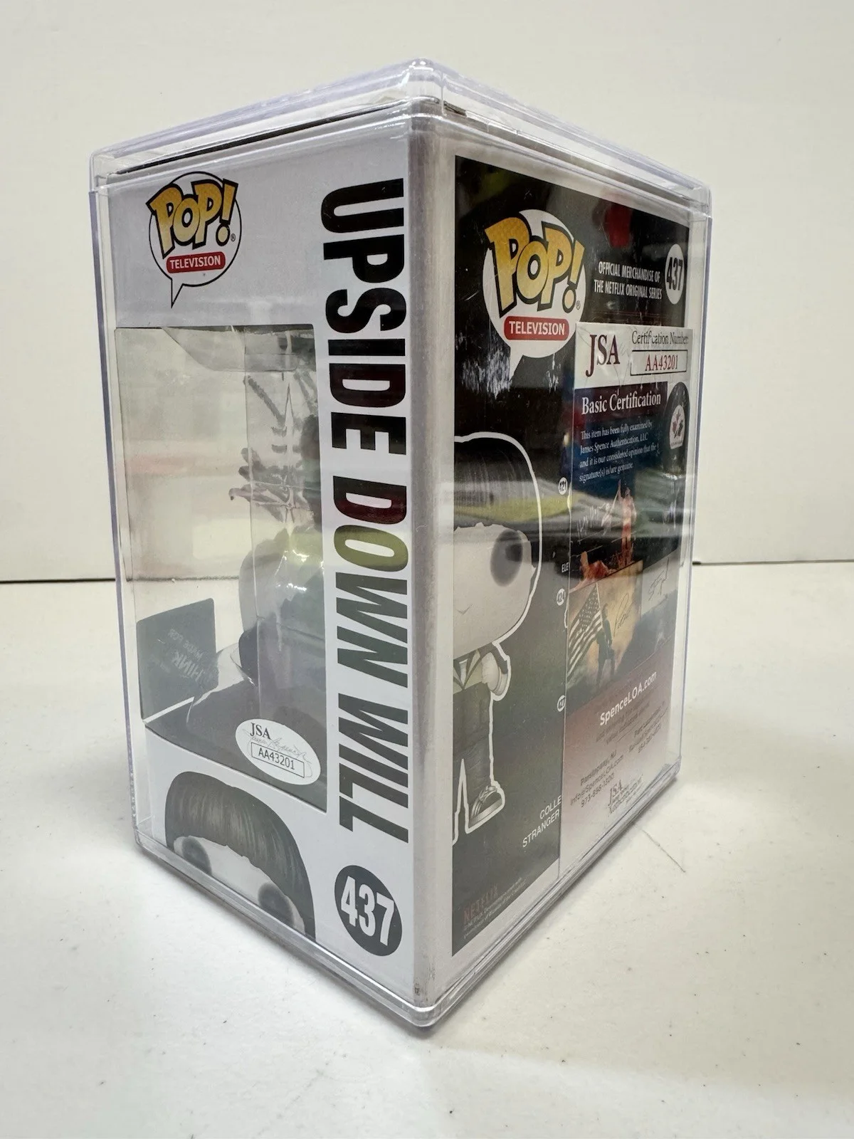 Noah Schnnap — Funko Pop Stranger Things: Upside Down Will #437 Signed By Noah Schnapp JSA NEW, image 4