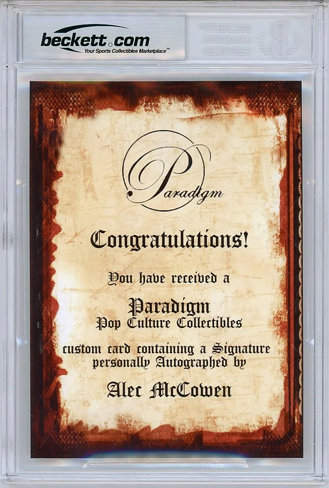 Alec McCowen — JAMES BOND 007 -Alec McCowen- BECKETT BAS Signed/Autograph/Auto 5x7 Movie Card, image 2
