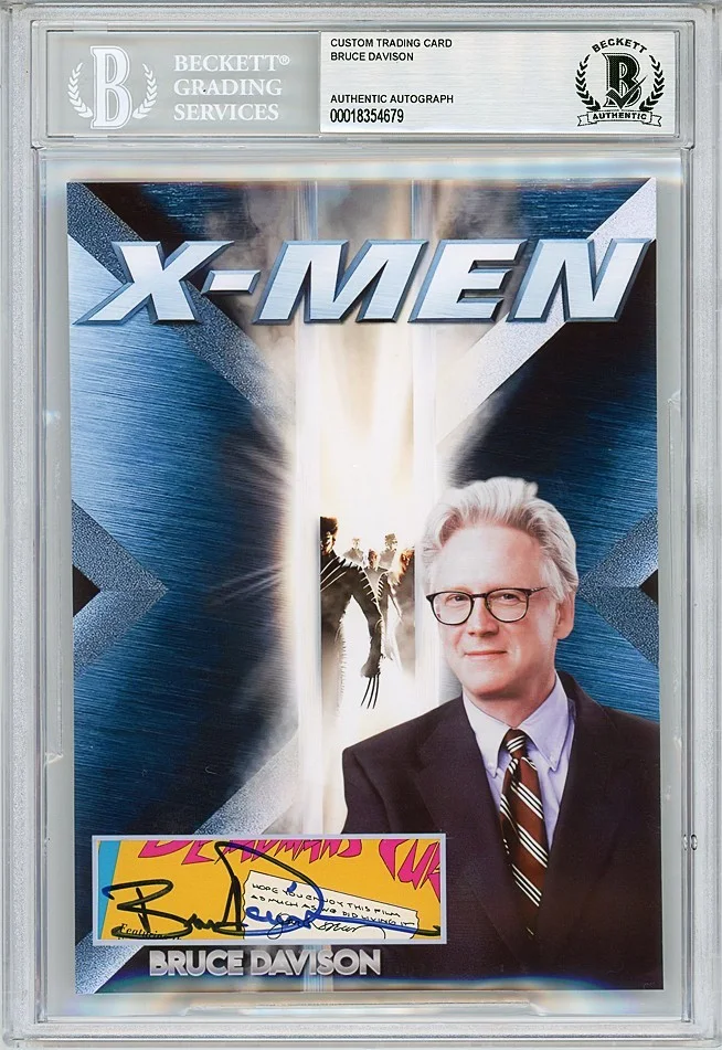 Bruce Davison — -X-MEN-Bruce Davison BECKETT BAS Signed/Autograph/Auto 5x7 MARVEL MCU Movie Card