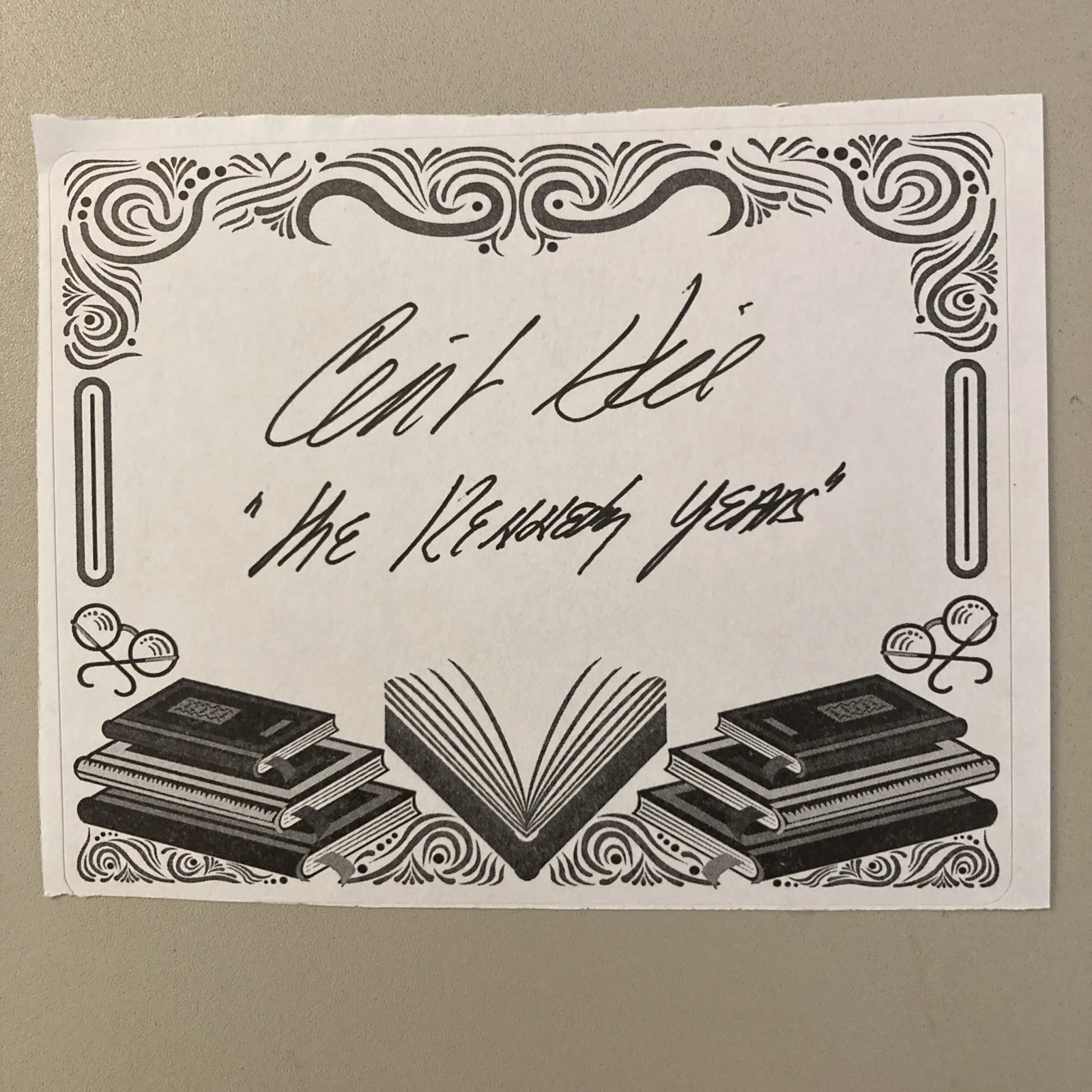 Clint Hill 1932-2025 Famous Secret Service Kennedy Signed Bookplate With-COA/wow, image 2