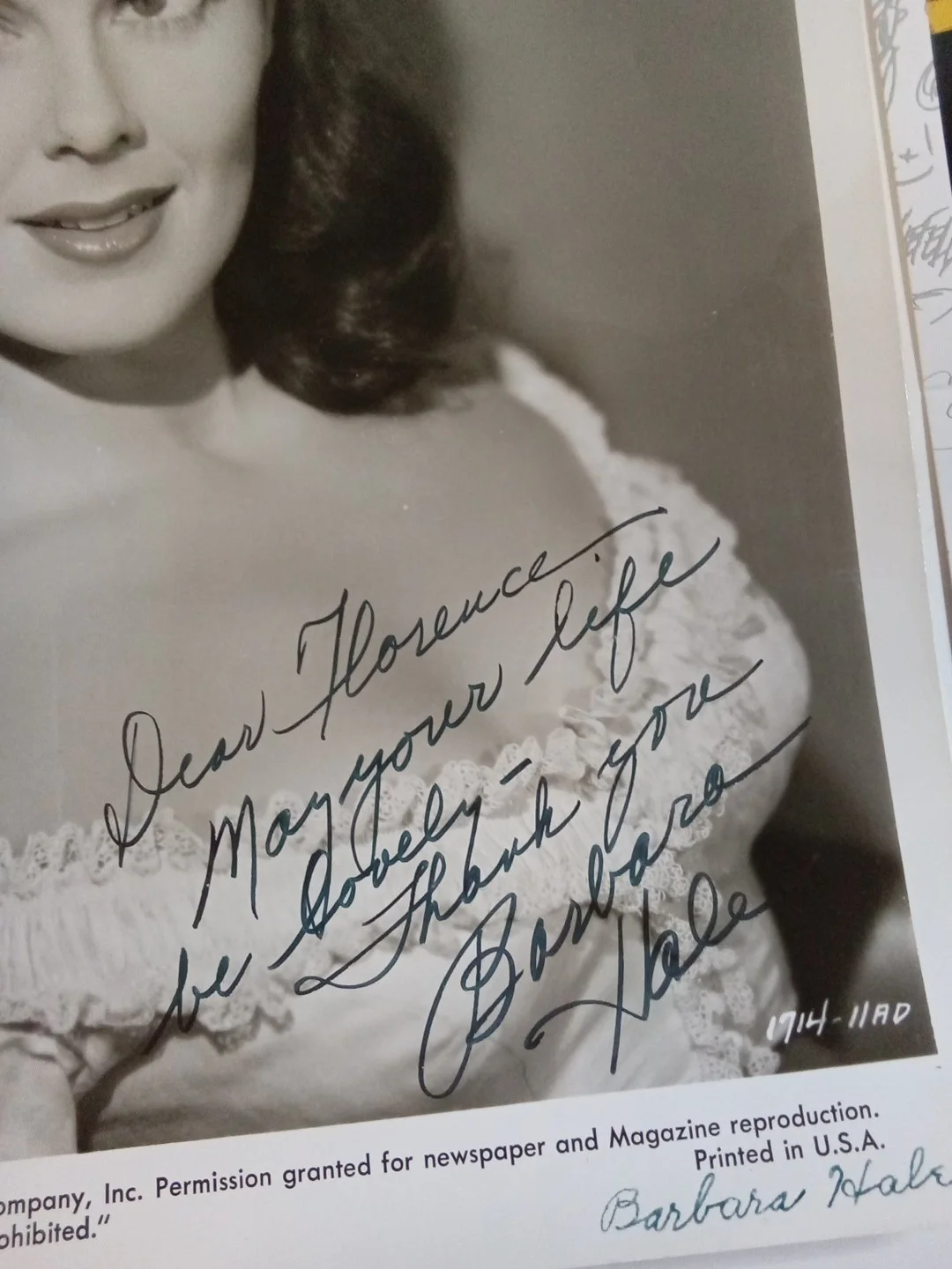 Barbara Hale Signed 8x10 Photo JSA- Perry Mason Della Street, изображение 3