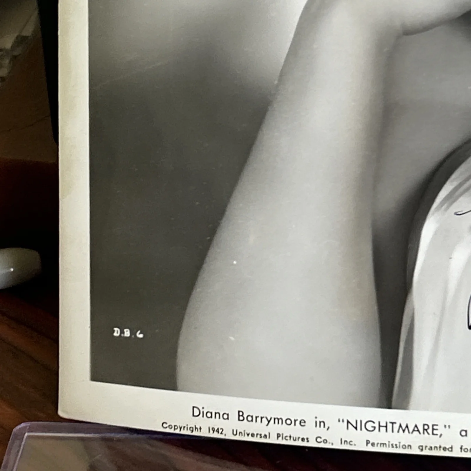 Diana Barrymore — Diana Barrymore Signed 8x10 Autographed Press Photo Nightmare RARE t330, изображение 4