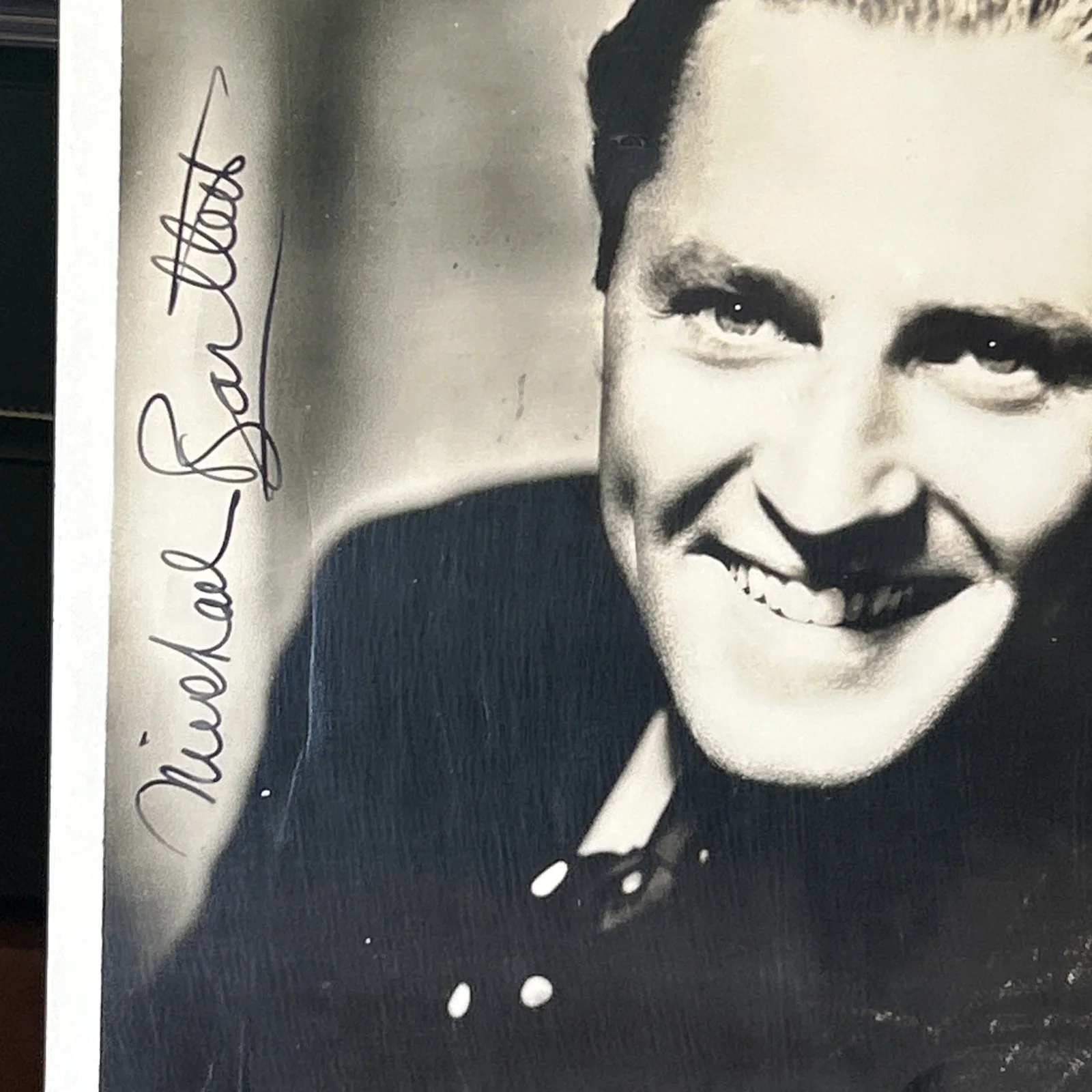 Michael Bartlett — ORIGINAL VINTAGE MICHAEL BARTLETT 5x7 PHOTOGRAPH SIGNED t329, image 2