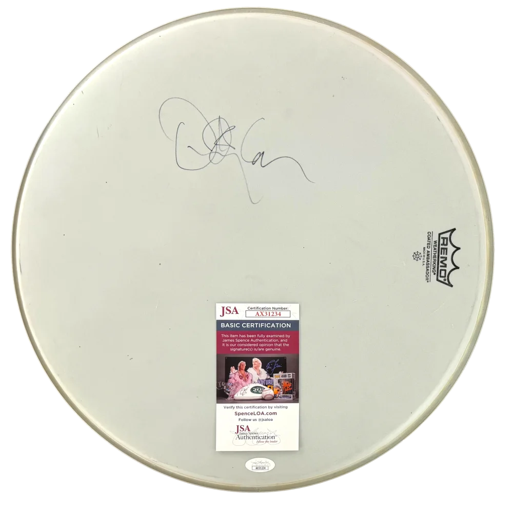 Danny Carey — Danny Carey Tool Signed Autograph 16" Drum Head Skin Drumhead w/ JSA COA, изображение 2