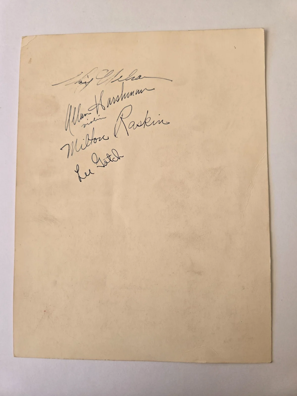 Tommy Dorsey — 1950 Tommy Dorsey & Band Autographs (2) Photo, Univ.Wisconsin Prom Truman Guest, изображение 2