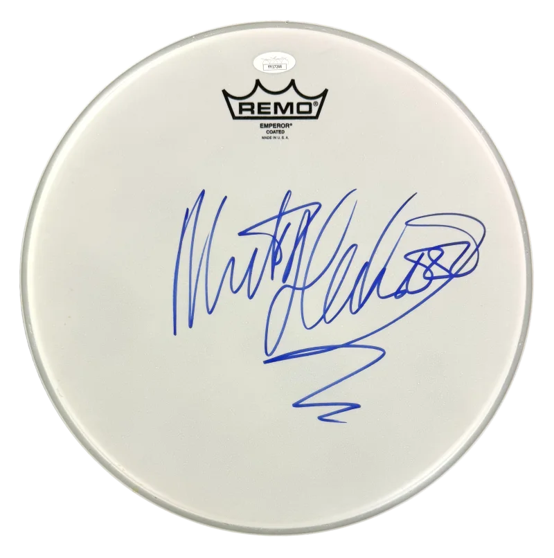 Mick Fleetwood — Mick Fleetwood Mac Signed Autograph 12" Drumhead Drum Head Skin w/ JSA COA