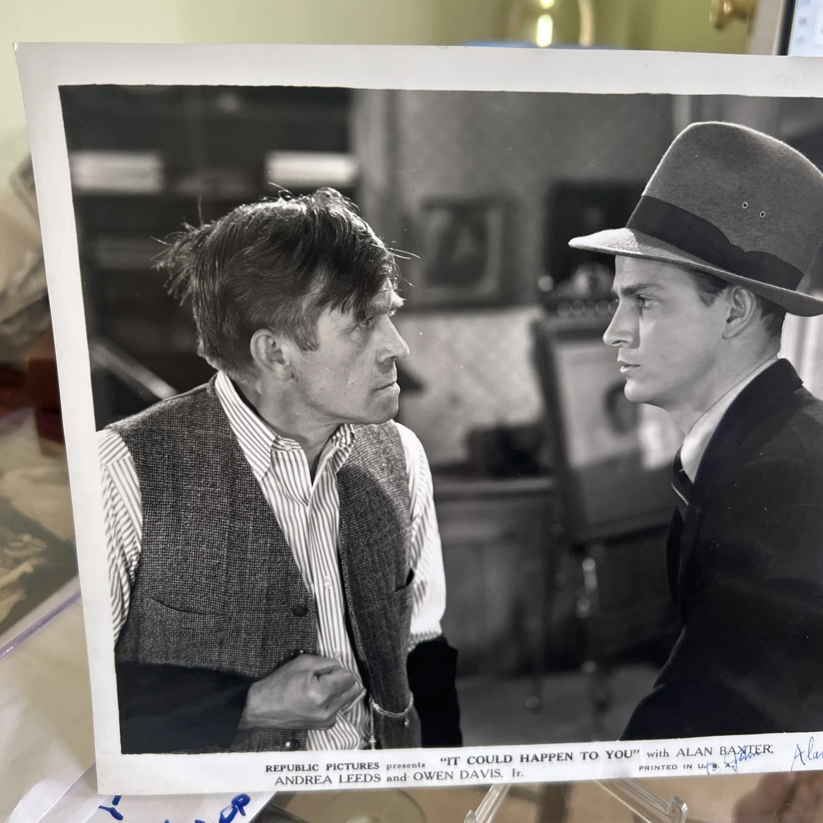 Alan Baxter Signed 8x10 It Could Happen To You Press Photo t321, изображение 3