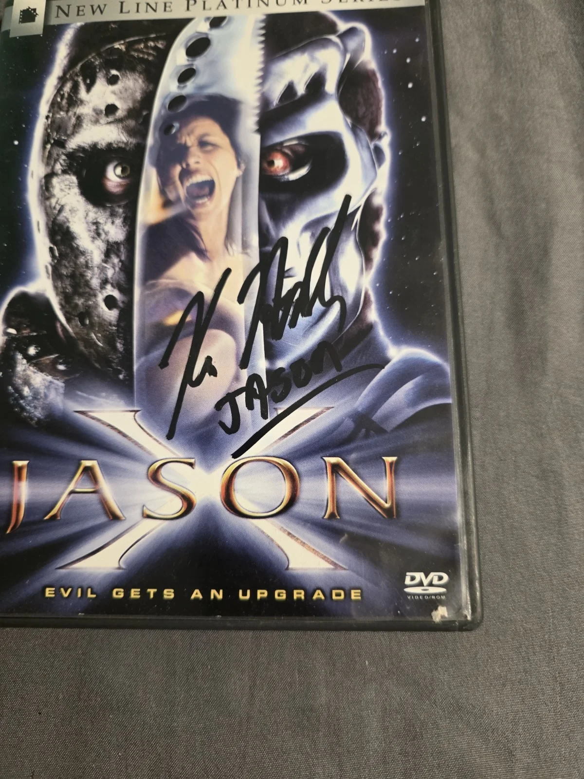 Jason X Dvd Signed By Kane Hodder, image 2