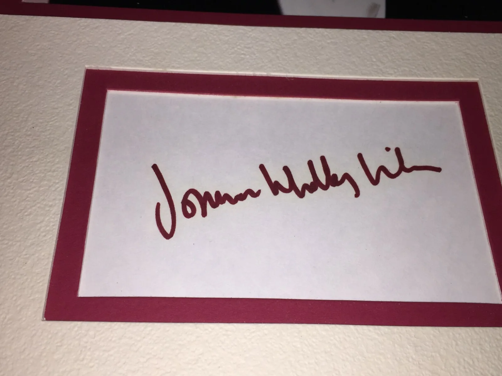 Joanne Whalley-Kilmer — Joanne Whalley-Kilmer Hand Autographed 4x6 Card 8x10 Picture 18x12 Matted *COA*, изображение 5