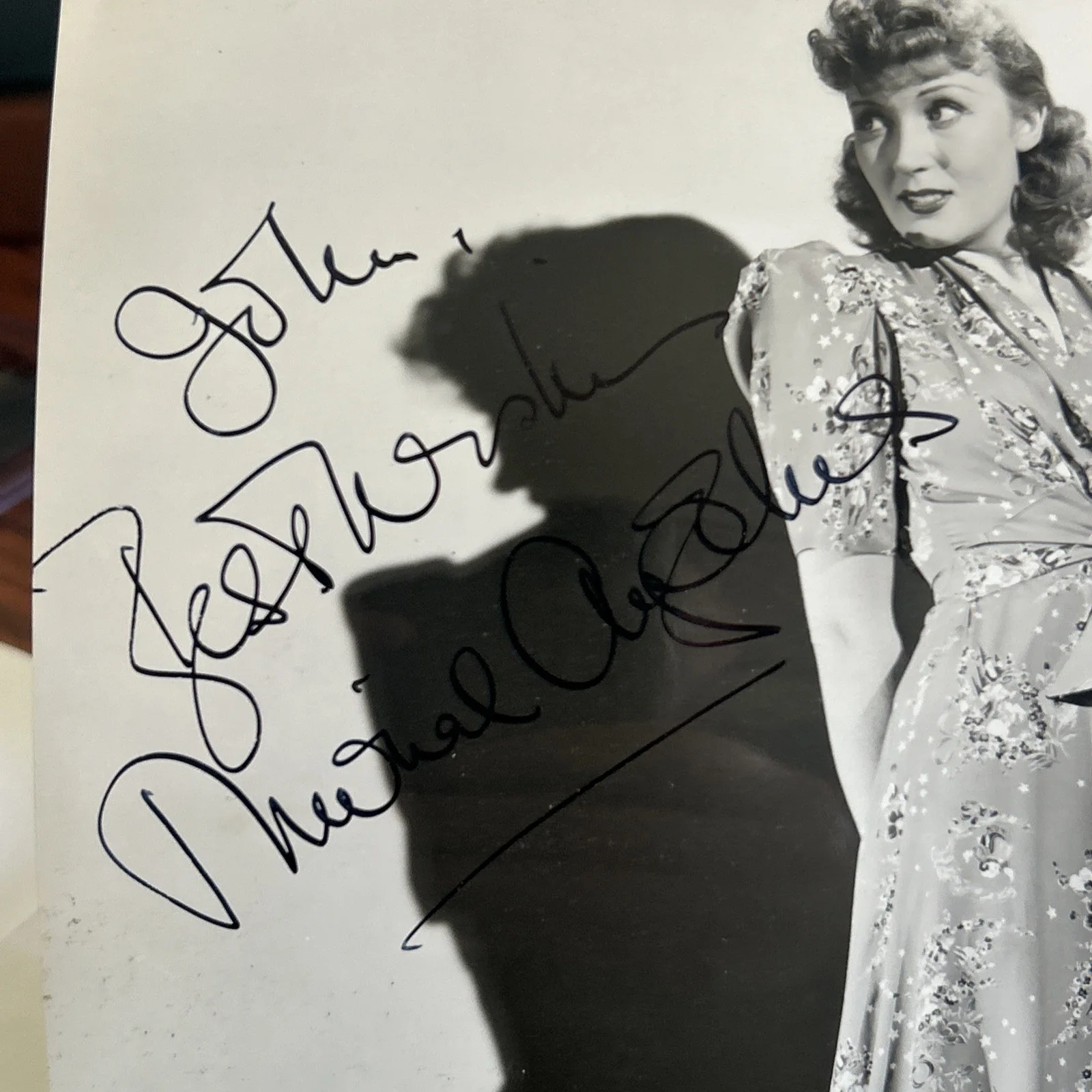 Muriel Angelus Signed Vintage Autograph 7x6 Photo Actress Auto Night Birds t320, изображение 2