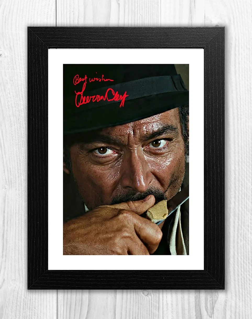 Lee Van Kleef Angel eyes A4 signed mounted photo poster Choice of frame., изображение 2