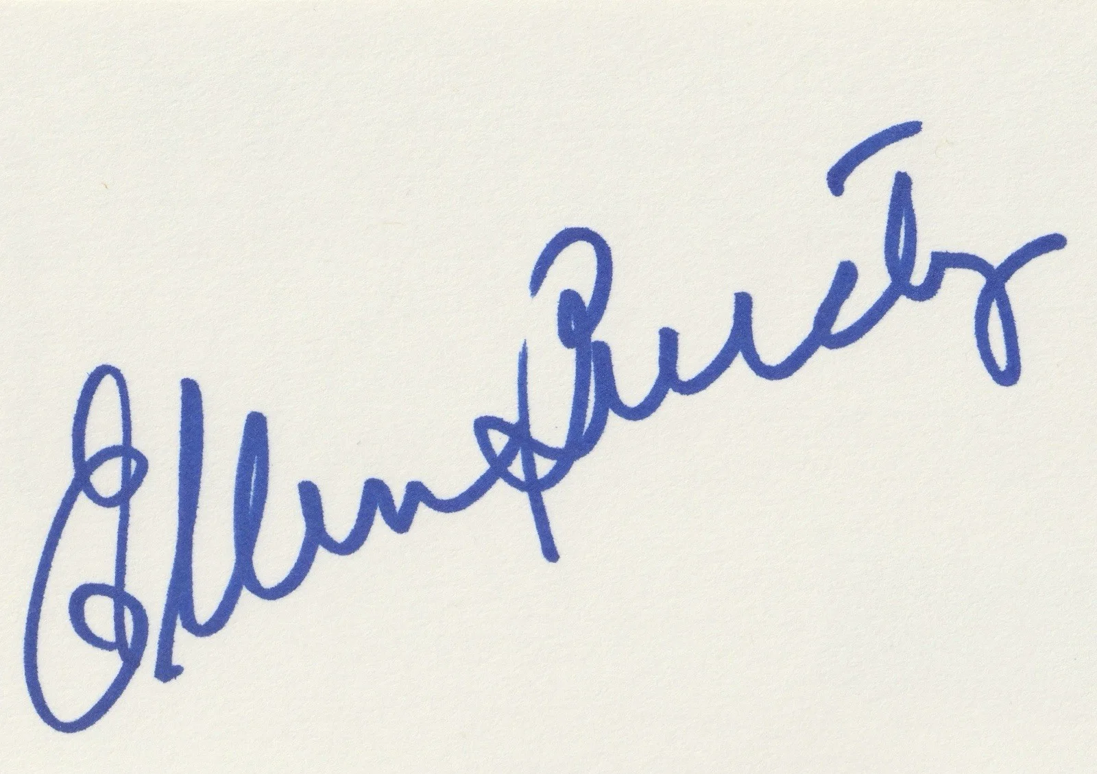 Ellen Burstyn — Ellen Burstyn Signed 3x5 Index Card BAS Not JSA PSA Exorcist Alice Free 8x10, изображение 2