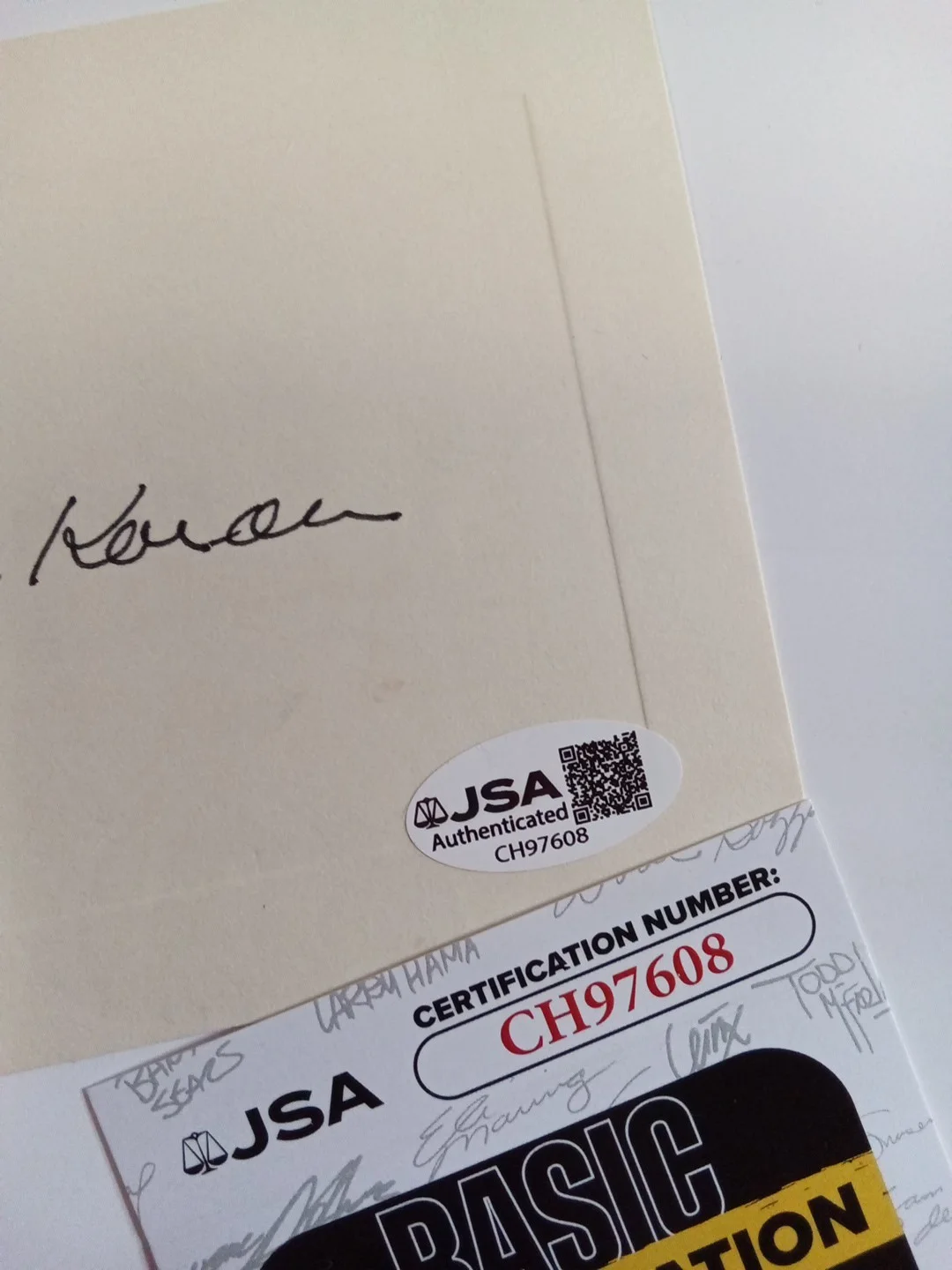 Elia Kazan On The Waterfront Director Auto Signed Note Paper JSA, image 3