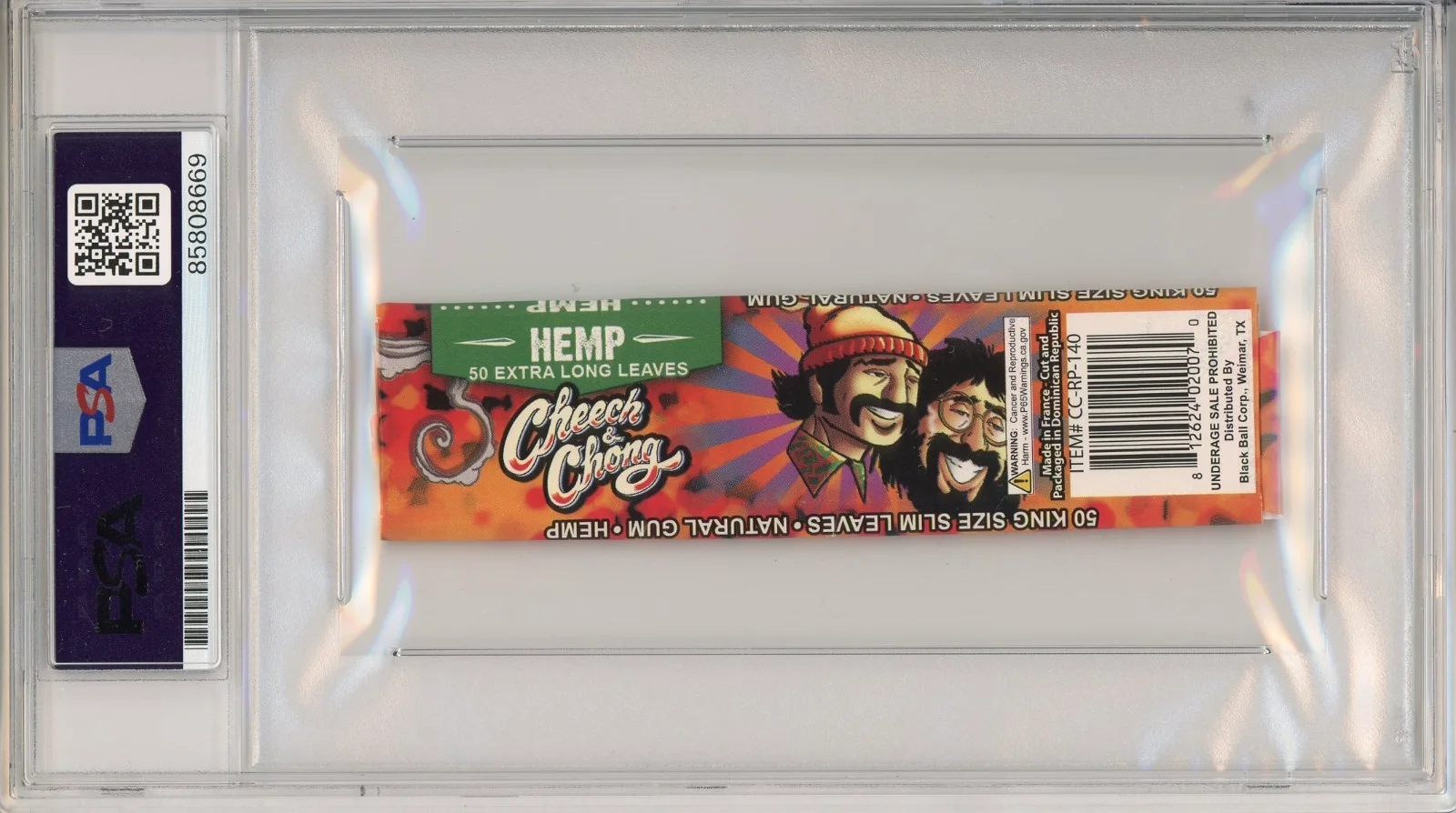Tommy Chong — Tommy Chong SIGNED Cheech & Chong Hemp Rolling Papers PSA DNA COA Autograph, image 2