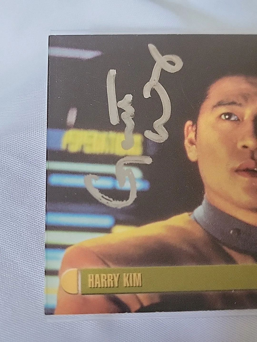 Star Trek Voyager Actors — Star Trek Voyager Profiles Hand Signed Trading Card Autograph HARRY KIM, image 2