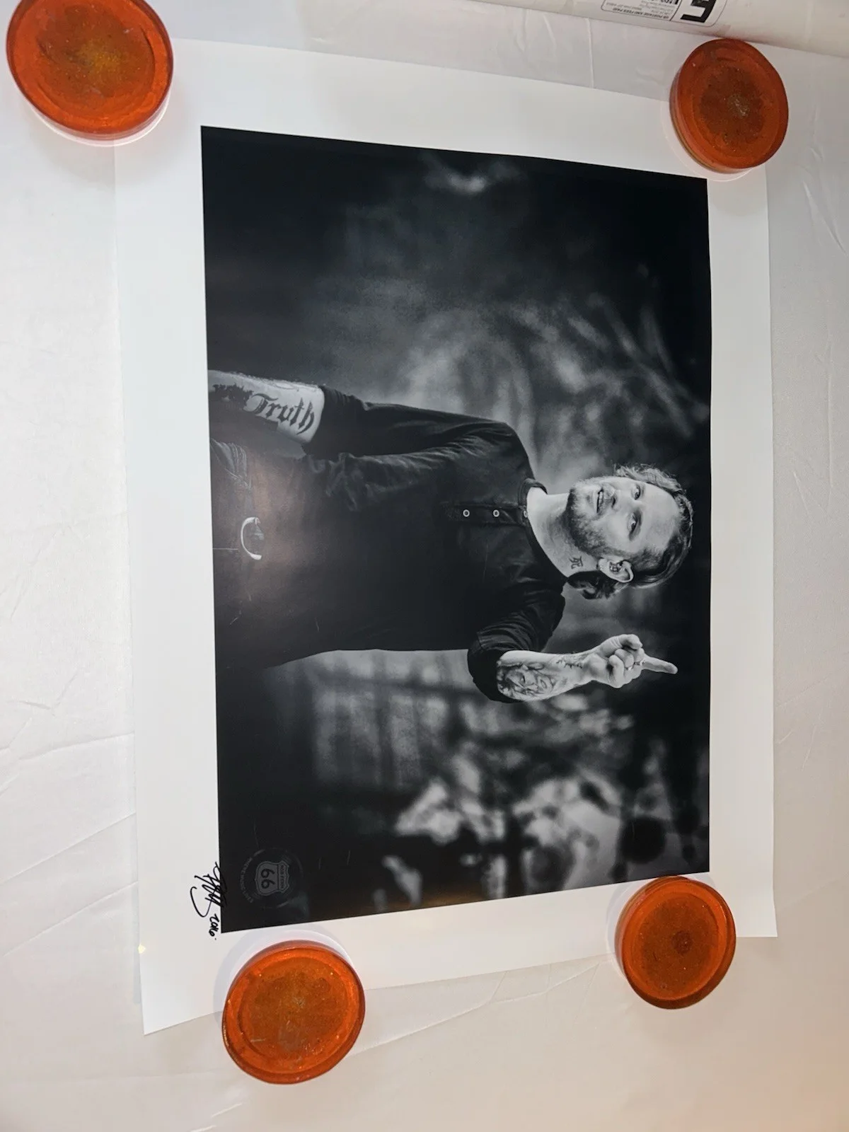 Cory Taylor AUTOGRAPHED SIGNED Poster Photo Slipknot 24”x18” Rob Fenn 66, изображение 2