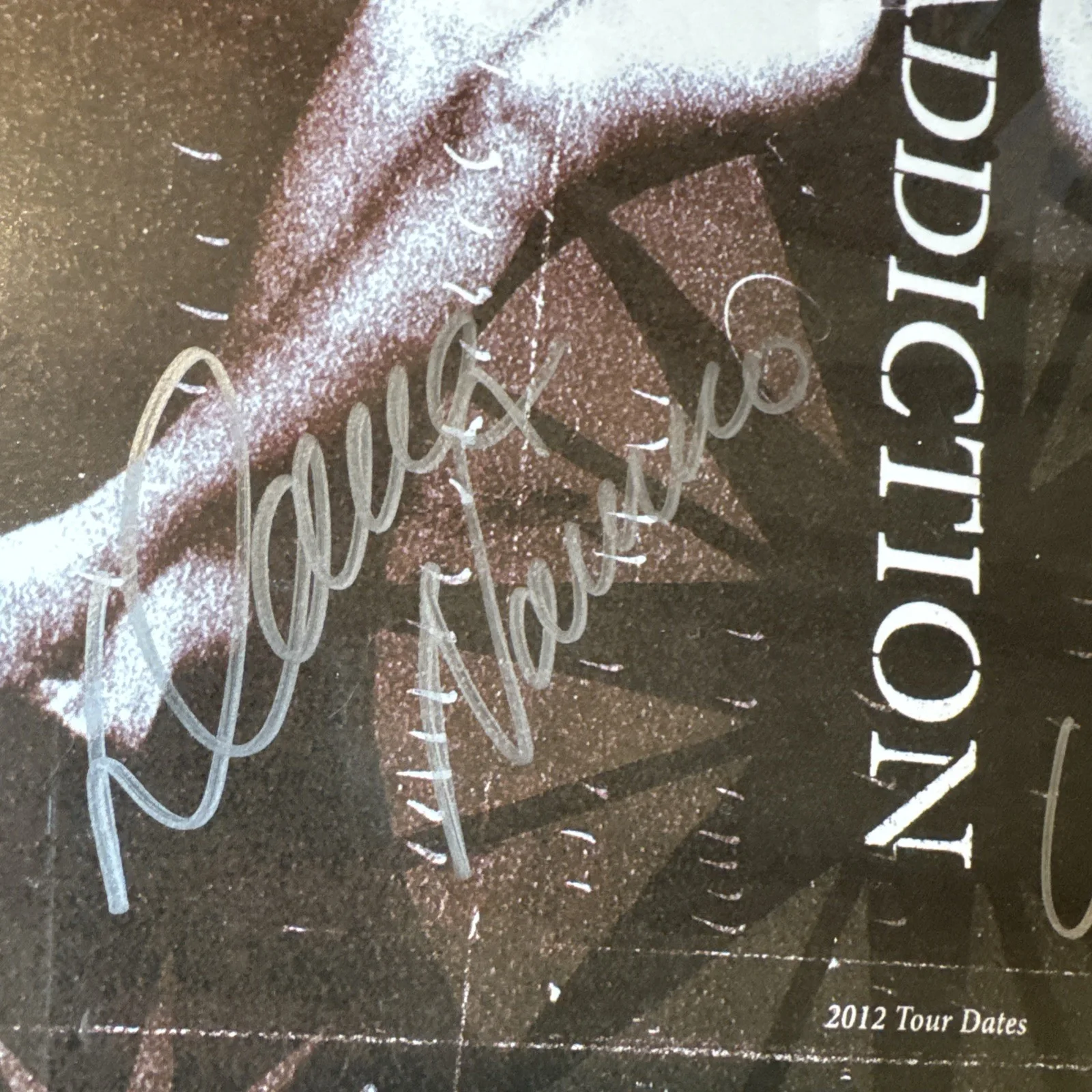 2012 Jane's Addiction Autographed Tour Poster Lithograph Perry Navarro Framed, изображение 4