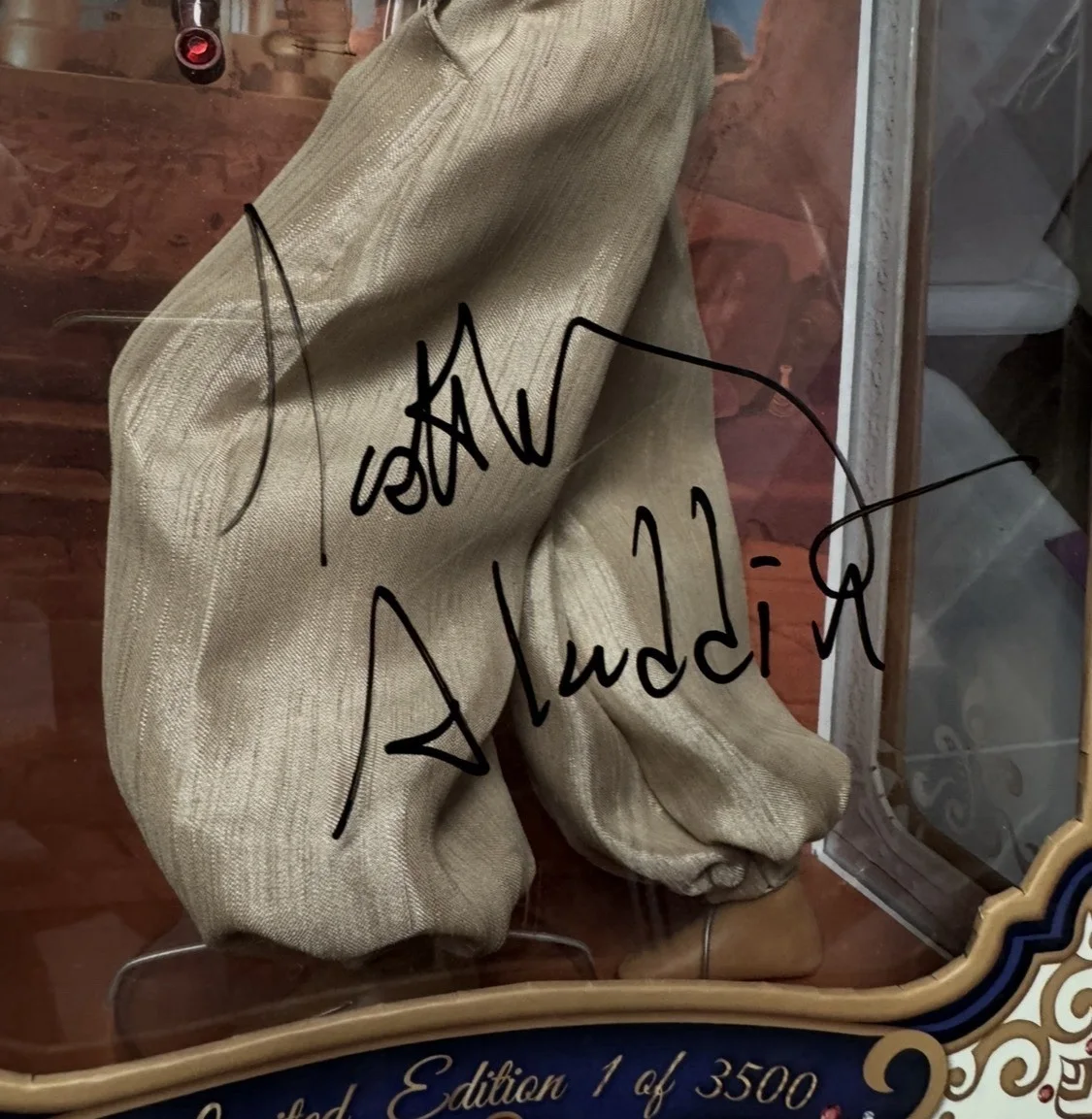 Scott Weinger — Scott Weinger , Aladdin , Signed Autographed , Aladdin Doll , Disney, image 2