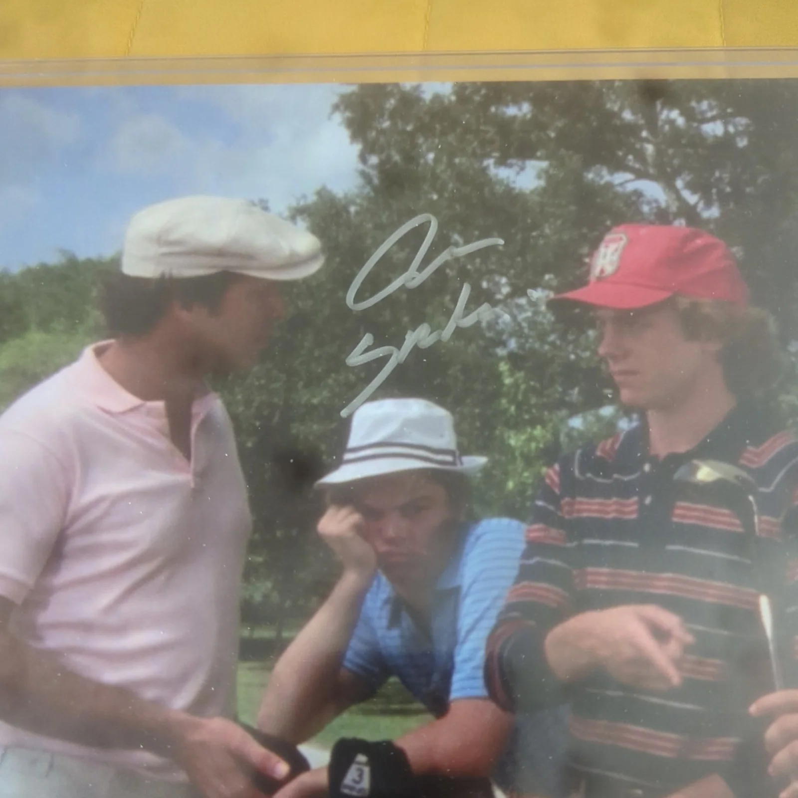 Michael O'Keefe — Caddyshack autographed 8x10 photo John Bermon- "Spaulding" Golf scene, image 2