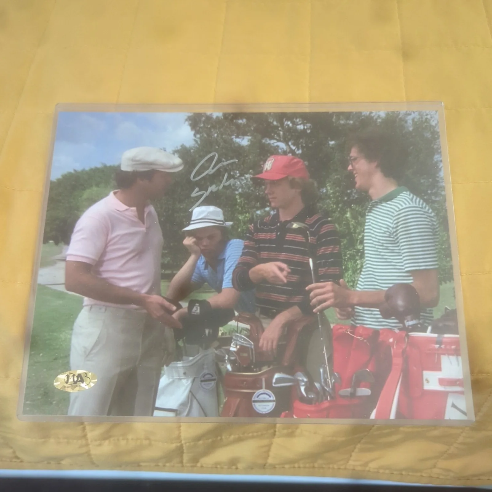 Michael O'Keefe — Caddyshack autographed 8x10 photo John Bermon- "Spaulding" Golf scene, image 4