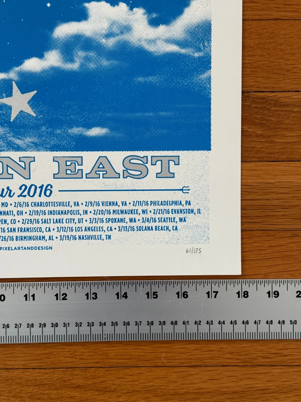 ANDERSON EAST Autographed Limited Edition 18"x24" Original 2016 Concert Poster, изображение 5