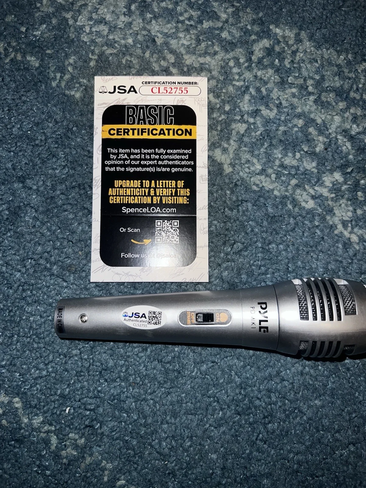 Zach Top Signed Microphone Country Music Superstar Legend JSA Auth, image 2