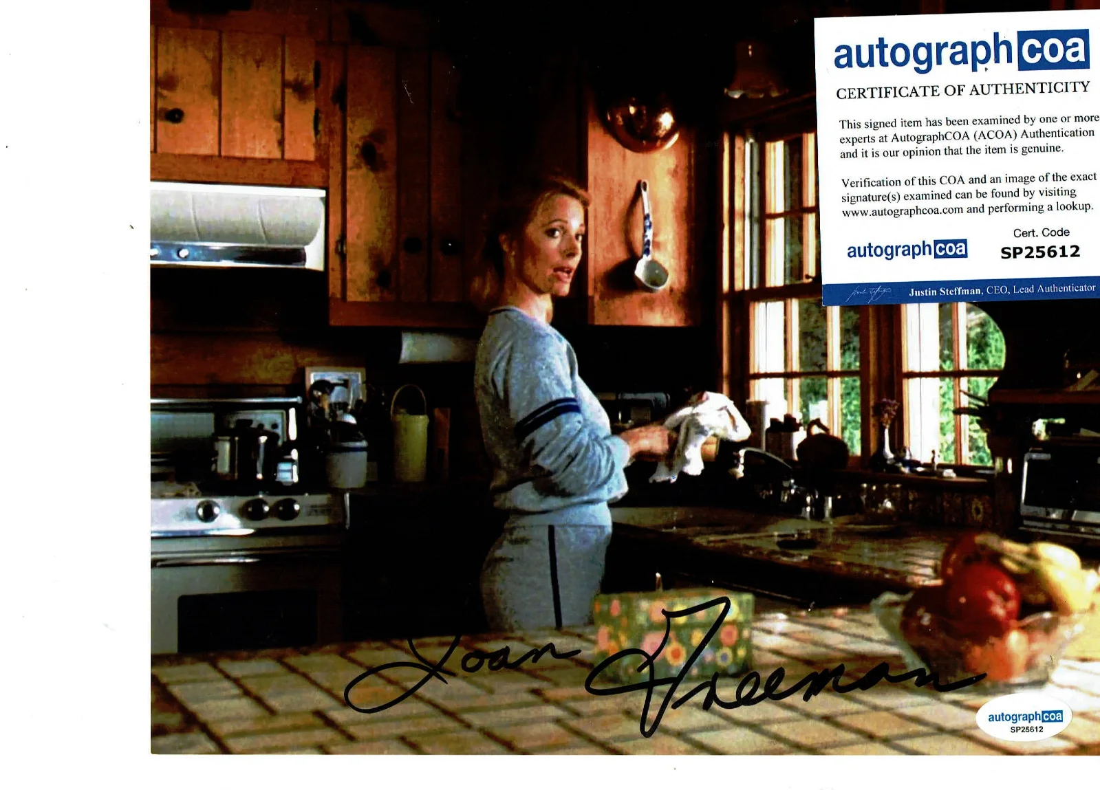 JAutograph COAoan Freeman — Friday the 13th Final Chapter Joan Freeman autographed color Photo Certified*