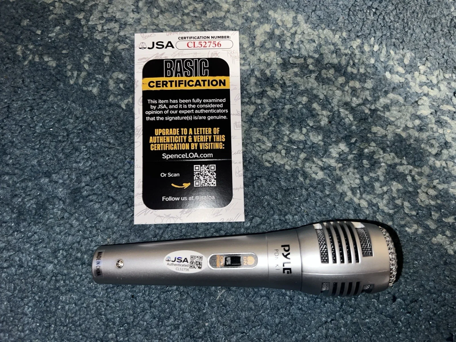 Harry Wayne Casey Signed Microphone Music Superstar KC & Sunshine Band JSA Auth, image 2