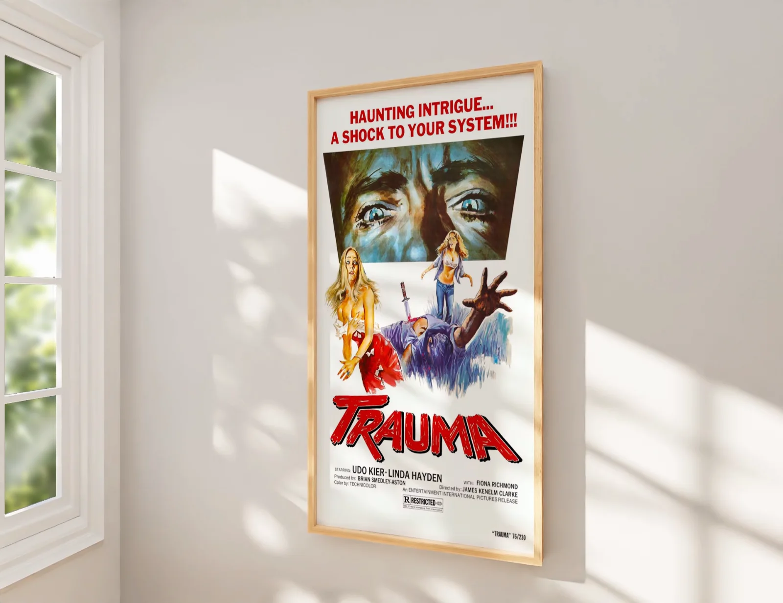 Trauma - 1976 Psychological Horror Restored 27.2" x 41" US One Sheet, image 2