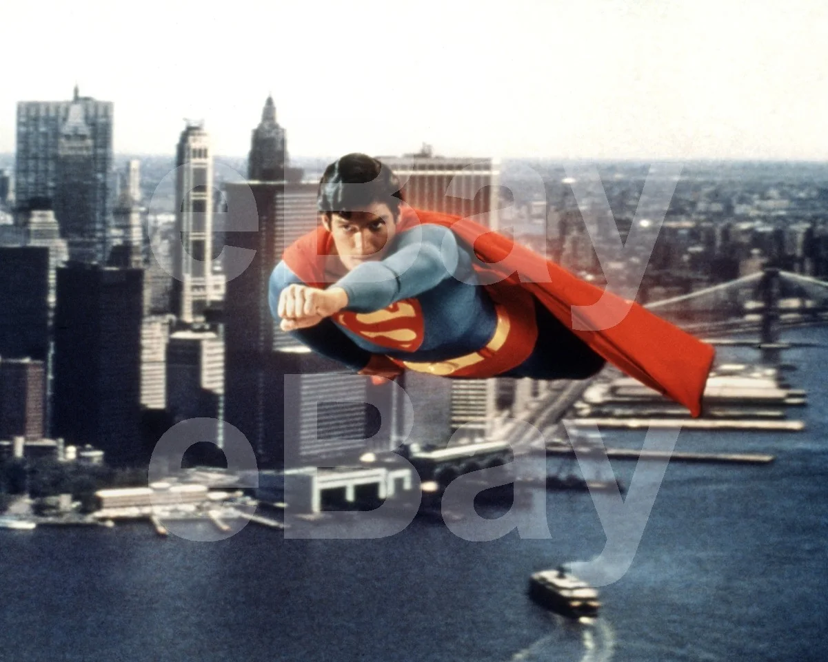 Superman The Movie (1978) Christopher Reeve 16x12 Photo Poster Print, изображение 4