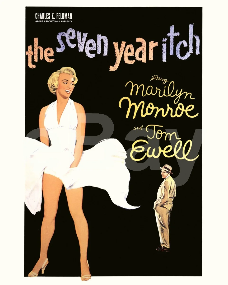 The Seven Year Itch (1955) Marilyn Monroe Poster 16x12 Photo Poster Print, изображение 4
