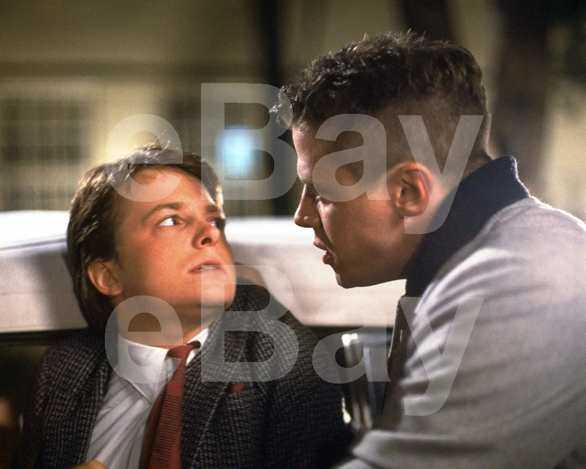 Back To The Future (1985) Michael J Fox, Thomas F Wilson 16x12 Photo Poster, изображение 4