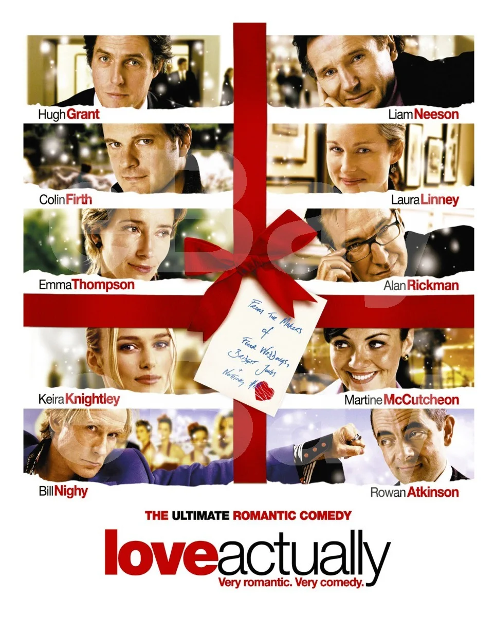 Love Actually (2003) Hugh Grant, Colin Firth, Alan Rickman, CAST 16x12 Photo, изображение 4