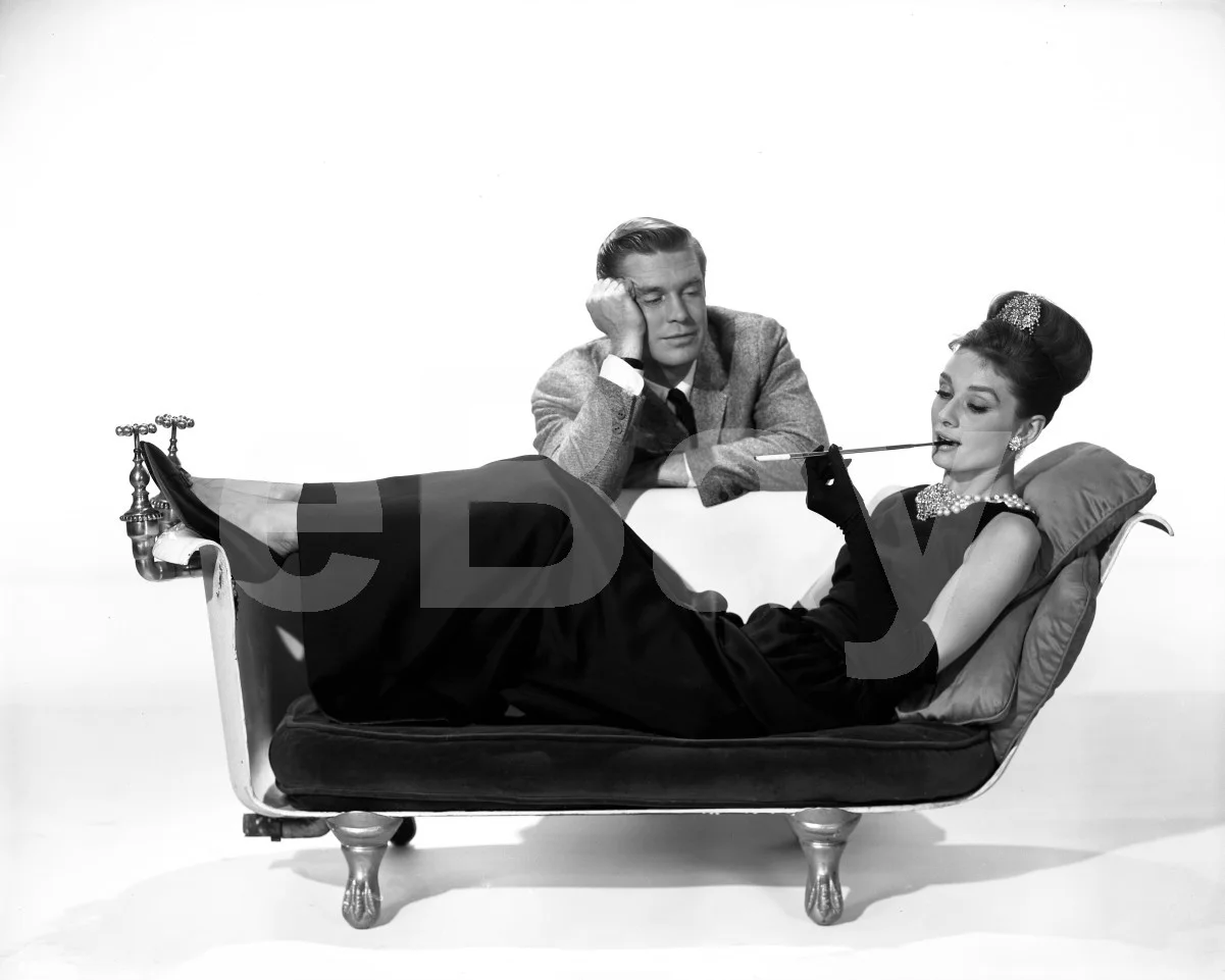 Breakfast at Tiffany's (1961) Audrey Hepburn, George Peppard 16x12 Photo Poster, изображение 4