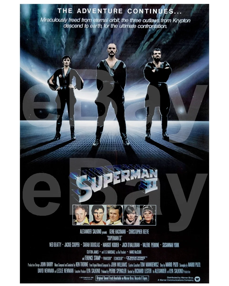 Superman II (1980) Poster 16x12 Photo Poster Print, изображение 4