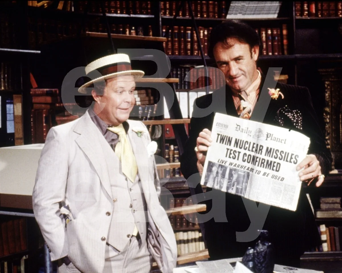 Superman The Movie (1978) Ned Beatty, Gene Hackman (Lex Luthor) 16x12 Photo, изображение 4