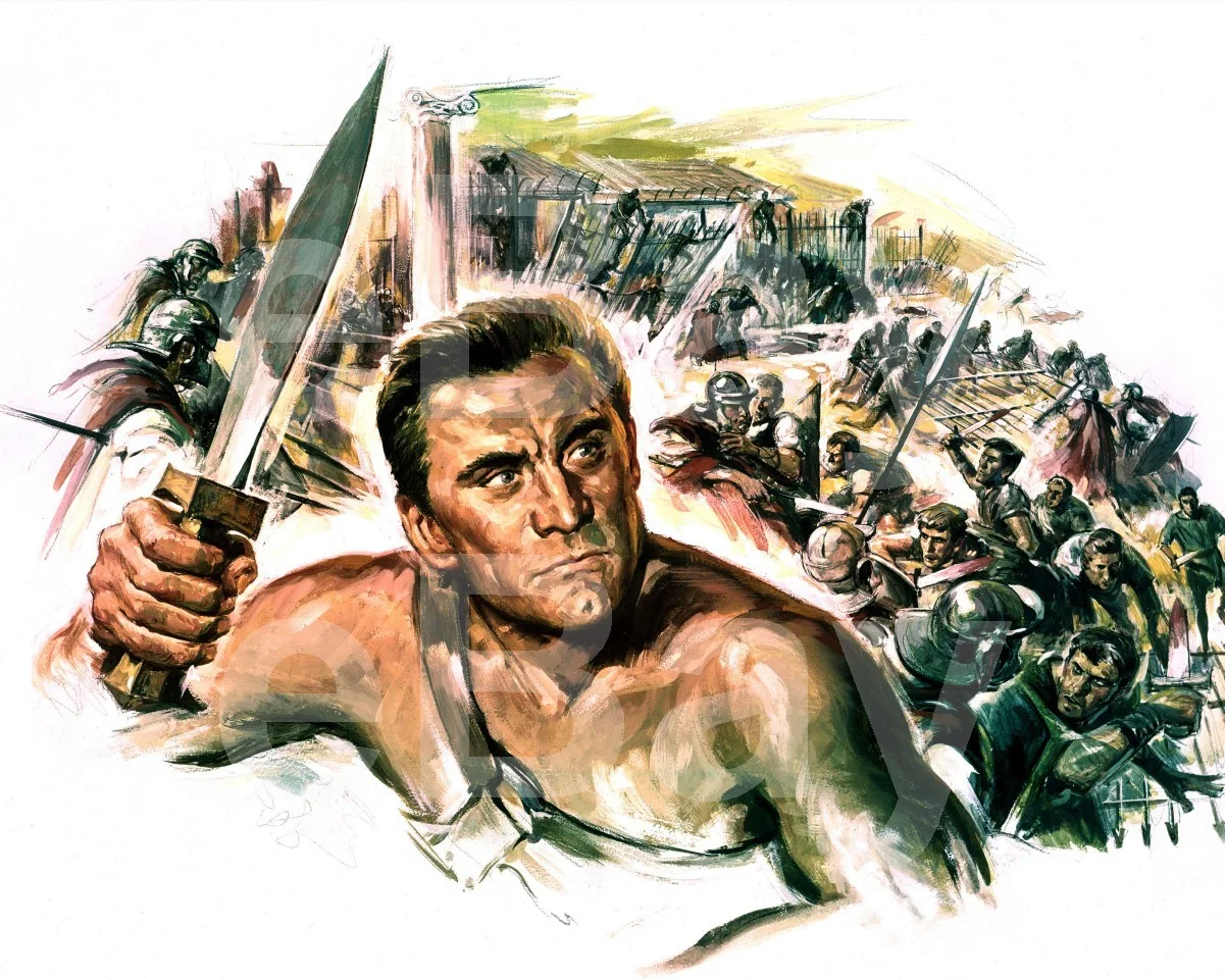 Spartacus (1960) Kirk Douglas Poster Art 16x12 Photo Poster Print, изображение 4
