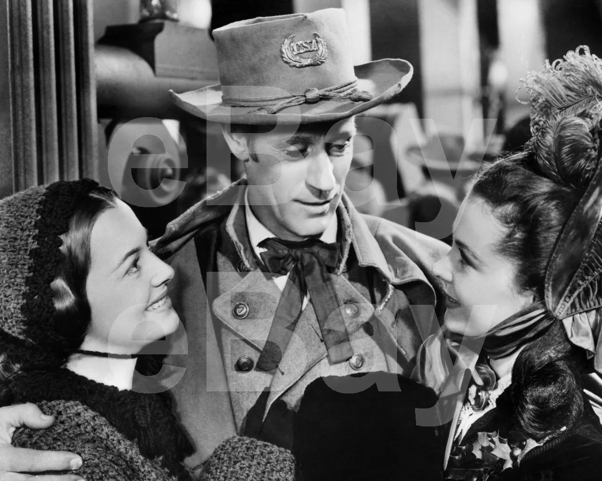 Gone with the Wind Leslie Howard, Vivien Leigh, Olivia de Havilland 16x12 Photo, изображение 4