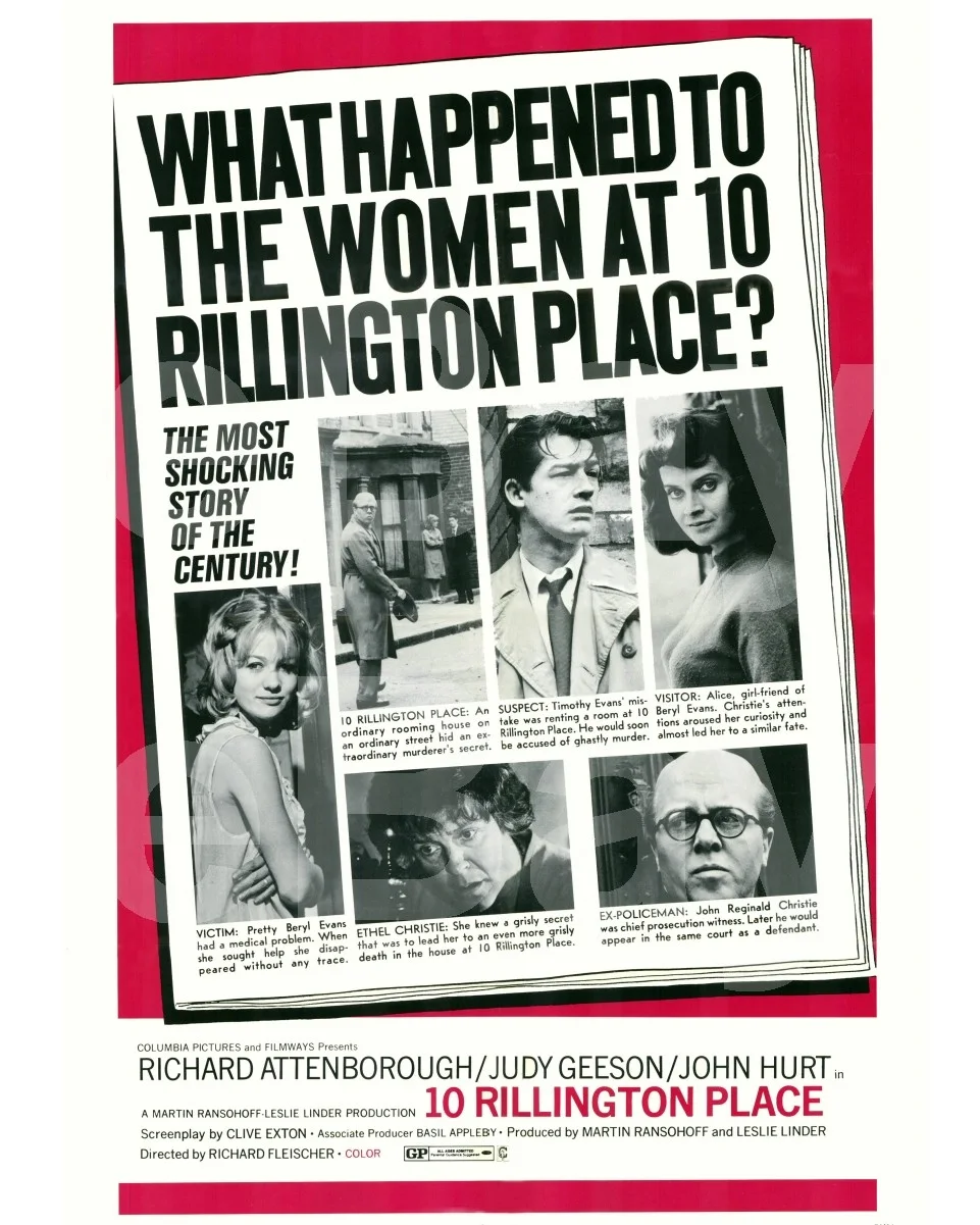 10 Rillington Place (1971) "Poster" Richard Attenborough, John Hurt 16x12 Photo, изображение 4