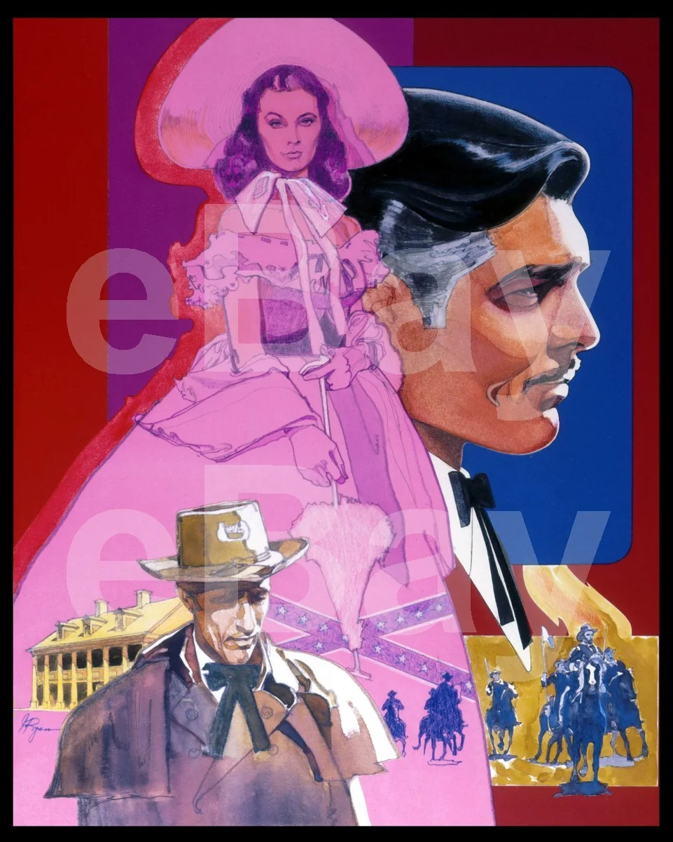 Gone with the Wind (1930) Poster Art 16x12 Photo Poster Print, изображение 4